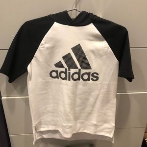 Adidas sweater shirt with hood